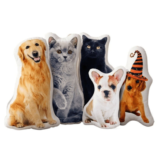 Customizable 3D Funny Photo Pillow - Novelty Sand Sculpture Plush Doll