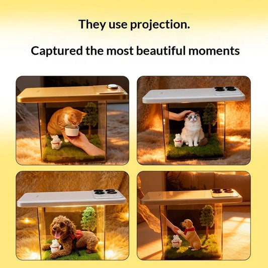 3D Pet Holographic Projection Box - Digital Pet Portrait Souvenir