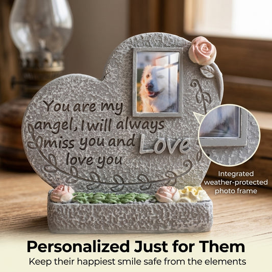 Creative Resin Pet Memorial Ornament - Angel Pet Sculpture & Remembrance Statue