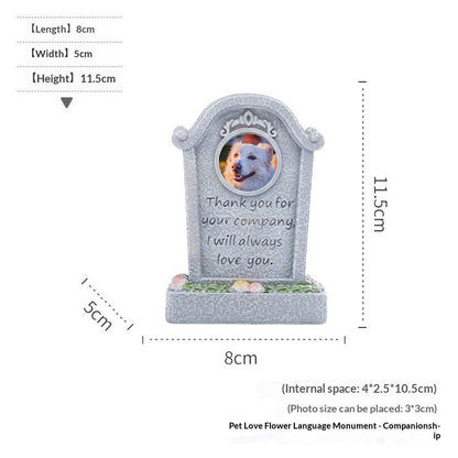 Creative Resin Pet Memorial Ornament - Angel Pet Sculpture & Remembrance Statue
