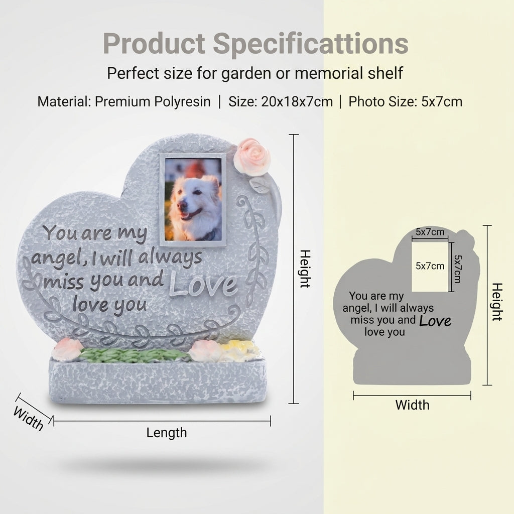 Creative Resin Pet Memorial Ornament - Angel Pet Sculpture & Remembrance Statue