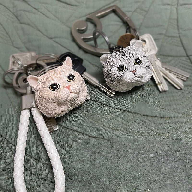 Custom Hand-Painted 3D Pet Portrait Magnet - Lifelike Sculpted Keepsake & Hanging Decor
