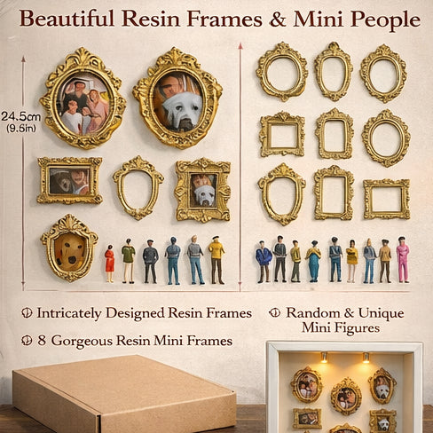 Custom Pet Memorial Miniature Museum | Light-Up Shadow Box Gallery with Mini Figures