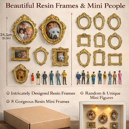 Custom Pet Memorial Miniature Museum | Light-Up Shadow Box Gallery with Mini Figures