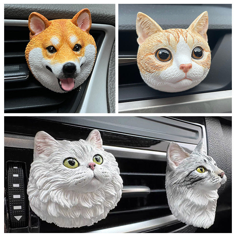 Custom Hand-Painted 3D Pet Portrait Magnet - Lifelike Sculpted Keepsake & Hanging Decor