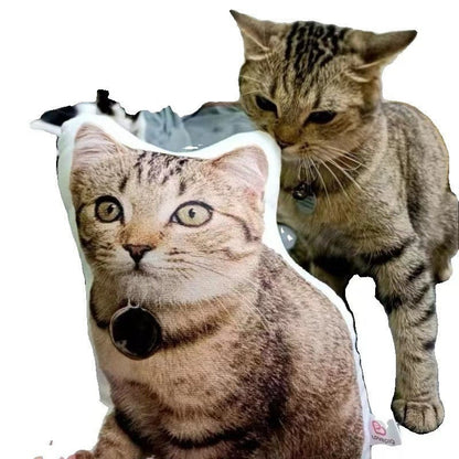 Customizable 3D Funny Photo Pillow - Novelty Sand Sculpture Plush Doll