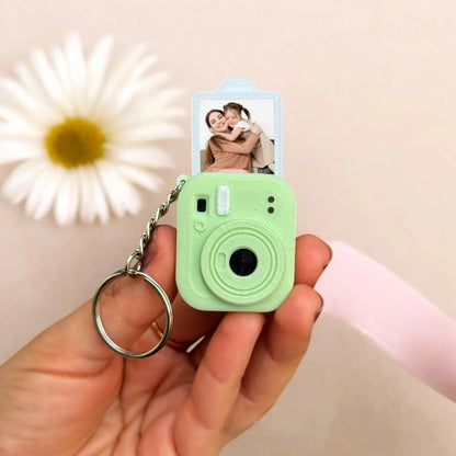 Personalized "Always With Me" Mini Polaroid Pet Keychain | Custom Photo Insert Camera Keepsake | Heartfelt Portable Pet Memorial & Sympathy Gift