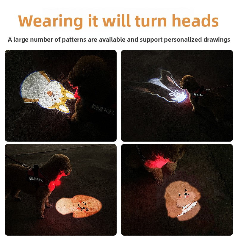 Mini Custom Pet Projector Light for Night Walking