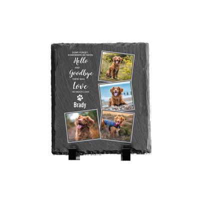Custom Heart-Shaped Pet Memorial Stone - Personalized Garden Art Statue for Dogs & Cats