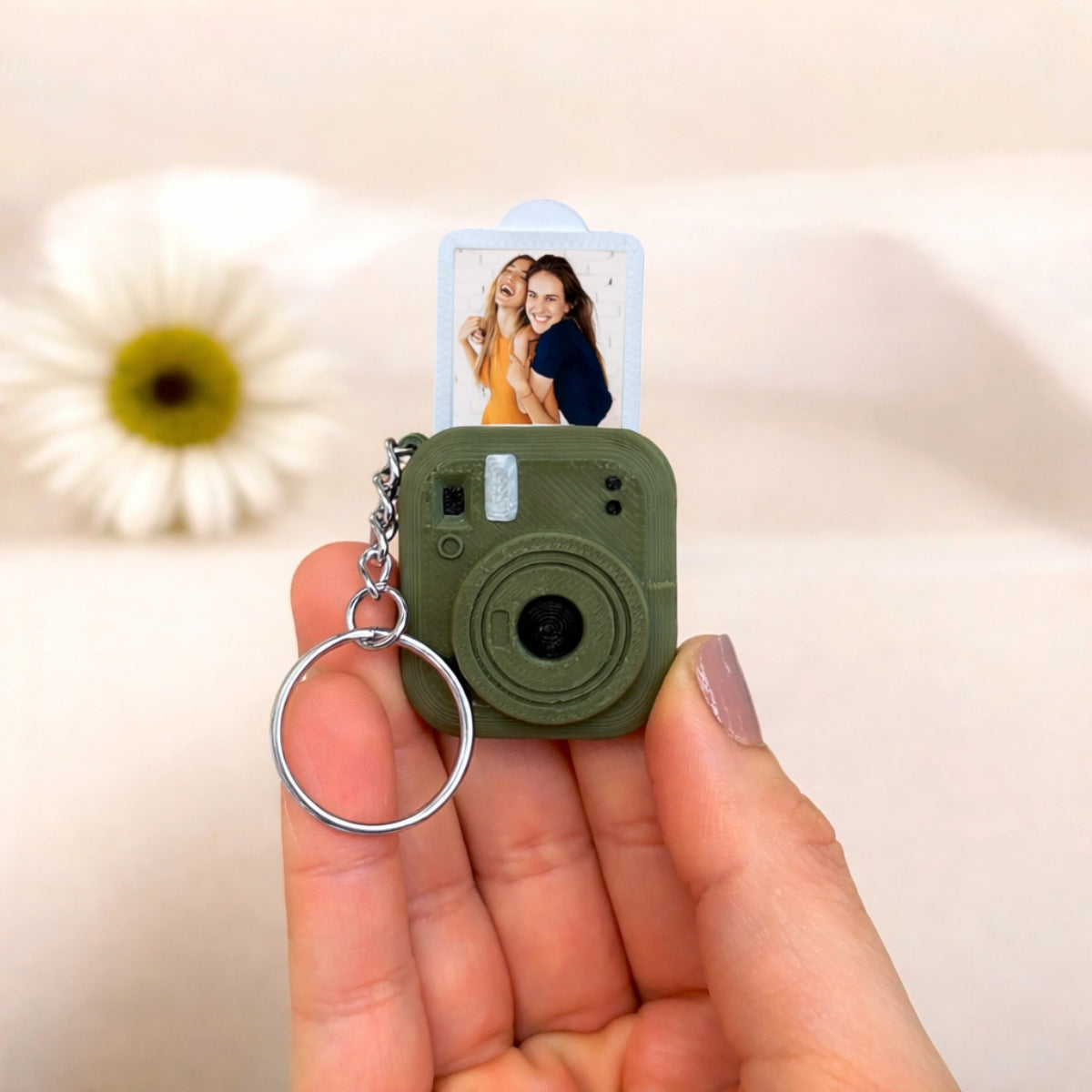 Personalized "Always With Me" Mini Polaroid Pet Keychain | Custom Photo Insert Camera Keepsake | Heartfelt Portable Pet Memorial & Sympathy Gift