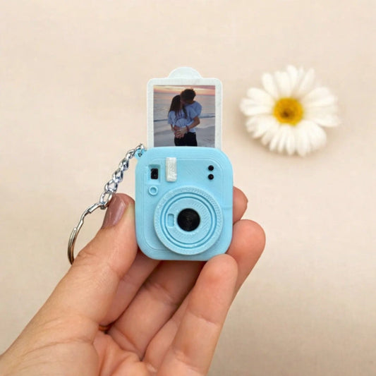 Personalized "Always With Me" Mini Polaroid Pet Keychain | Custom Photo Insert Camera Keepsake | Heartfelt Portable Pet Memorial & Sympathy Gift