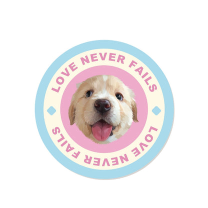 Custom Pet Portrait Tufted Round Carpet Cozy Home Decor