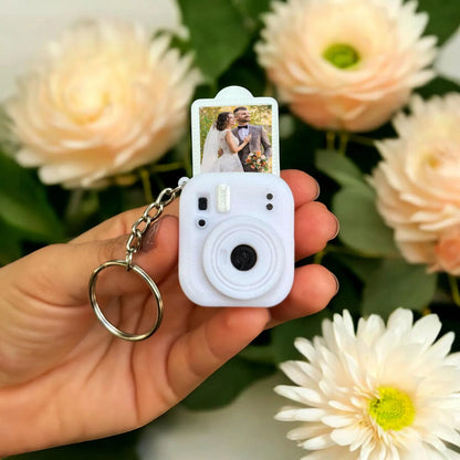 Personalized "Always With Me" Mini Polaroid Pet Keychain | Custom Photo Insert Camera Keepsake | Heartfelt Portable Pet Memorial & Sympathy Gift