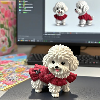 Custom 3D-Printed Pet Figurine | Personalized Lifelike Animal Miniature from Your Photo | Bespoke Pet Memorial Statue & Keepsake