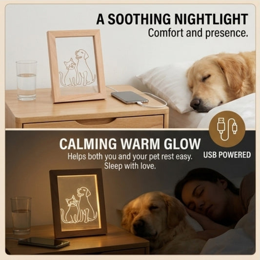 E-commerce acrylic lamp, photo frame night light, creative gift, kids gift, valentine's day couple gift