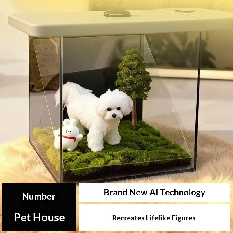 3D Pet Holographic Projection Box - Digital Pet Portrait Souvenir